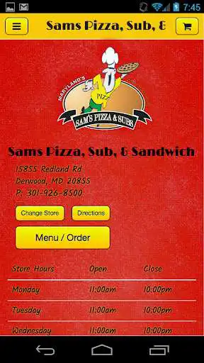 Play Sams Pizza, Sub, Sandwich Play Sams Pizza, Sub, Sandwich