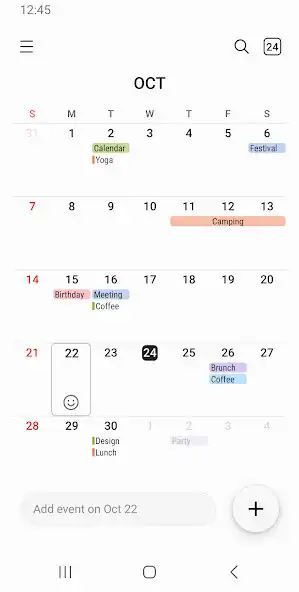 Play Samsung Calendar as an online game Samsung Calendar with UptoPlay