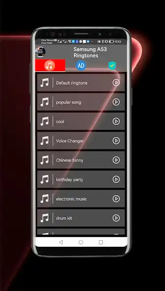 Play Samsung Galaxy A53 Ringtones  and enjoy Samsung Galaxy A53 Ringtones with UptoPlay