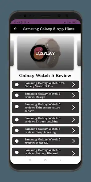 Play Samsung Galaxy Watch 5 Hints as an online game Samsung Galaxy Watch 5 Hints with UptoPlay