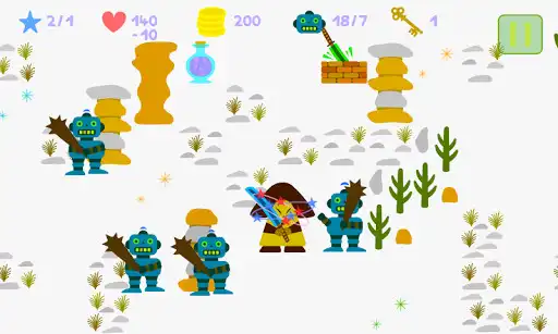 Play Samurai vs. Robots as an online game Samurai vs. Robots with UptoPlay