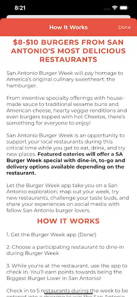 Play San Antonio Burger Week as an online game San Antonio Burger Week with UptoPlay