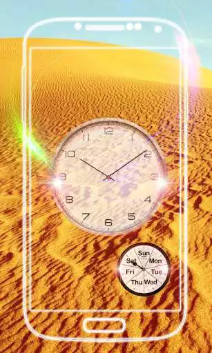 Play Sand Clock Live Wallpaper