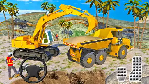 Play Sand Excavator Crane Simulator:Heavy Construction  and enjoy Sand Excavator Crane Simulator:Heavy Construction with UptoPlay
