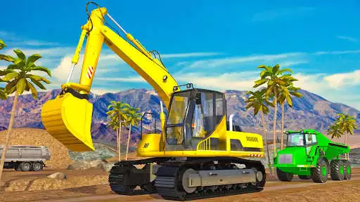 Play Sand Excavator Crane Simulator:Heavy Construction as an online game Sand Excavator Crane Simulator:Heavy Construction with UptoPlay