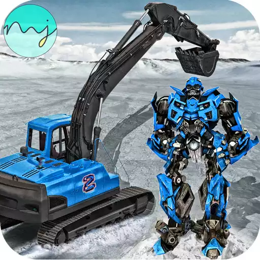 Play Sand Excavator Crane Transforming Robot Games APK
