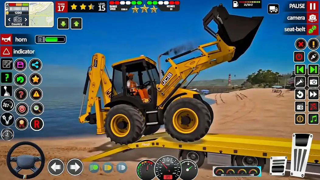 Play Sand Excavator JCB Truck 3D as an online game Sand Excavator JCB Truck 3D with UptoPlay