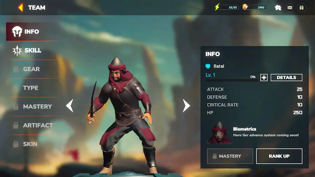 Play Sand Hero – Epic RPG as an online game Sand Hero – Epic RPG with UptoPlay