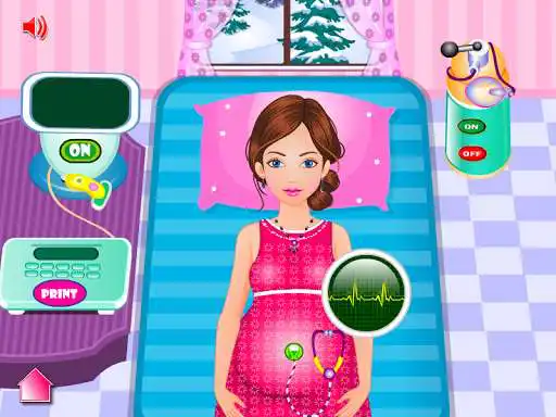 Play Sandra gives birth a baby