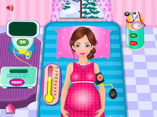Play Sandra gives birth a baby