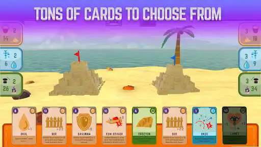 Play Sand Wars - Card Game Battle as an online game Sand Wars - Card Game Battle with UptoPlay