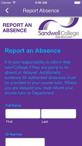 Play APK Sandwell College  and enjoy Sandwell College with UptoPlay com.app_sandwellcollege.layout