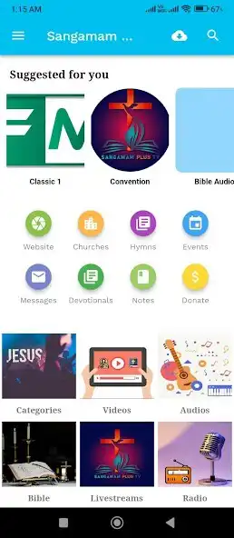 Play Sangamam Christian TV  and enjoy Sangamam Christian TV with UptoPlay