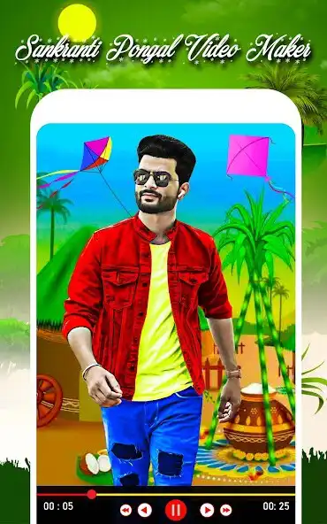 Play Sankranti pongal video maker  and enjoy Sankranti pongal video maker with UptoPlay