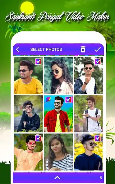 Play Sankranti pongal video maker as an online game Sankranti pongal video maker with UptoPlay