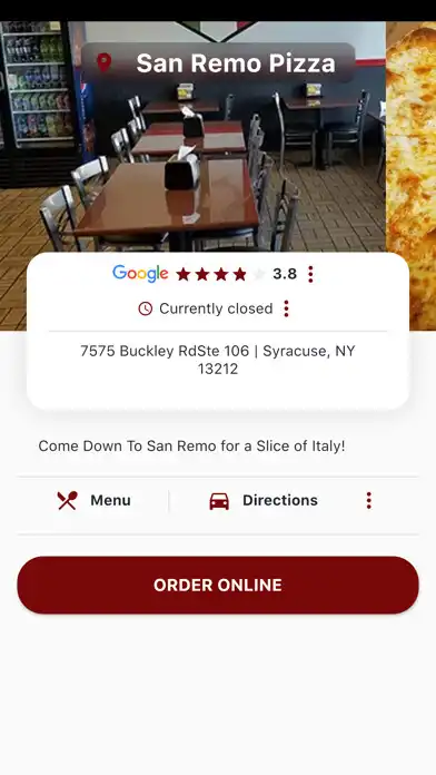 Play San Remo Pizza as an online game San Remo Pizza with UptoPlay