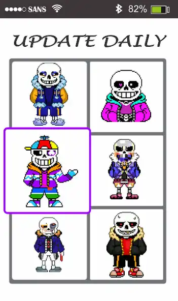 Play Sans Pixel Art - Paint By Number as an online game Sans Pixel Art - Paint By Number with UptoPlay