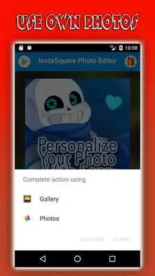 Play Sans Stickers, Online Photo Editor