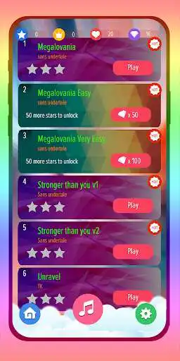 Play Sans Undertale songs - Piano tiles Game as an online game Sans Undertale songs - Piano tiles Game with UptoPlay