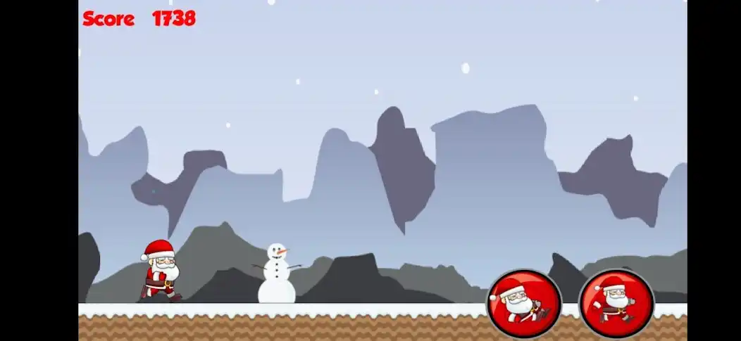 Play Santa Christmas Endless Runner as an online game Santa Christmas Endless Runner with UptoPlay