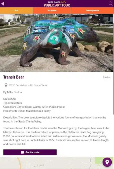 Play Santa Clarita Public Art Tour as an online game Santa Clarita Public Art Tour with UptoPlay