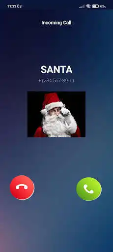 Play Santa Claus Fake Call 2021 as an online game Santa Claus Fake Call 2021 with UptoPlay