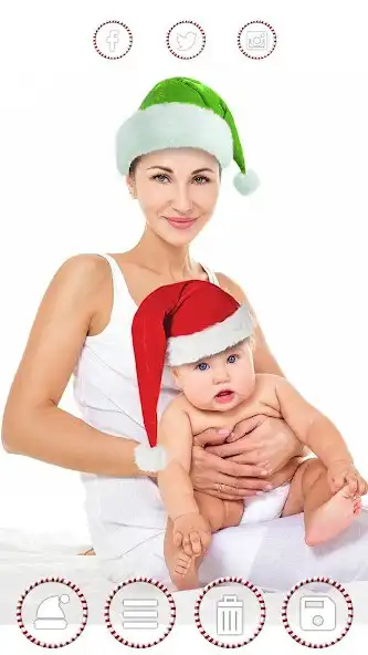 Play Santa Claus Hat Stickers – Christmas Photo Editor as an online game Santa Claus Hat Stickers – Christmas Photo Editor with UptoPlay