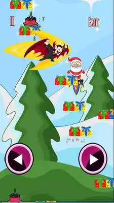 Play santa claus jumping christmas