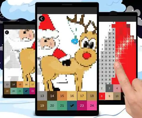 Play Santa Claus Pixel Art: Christmas Color By Number