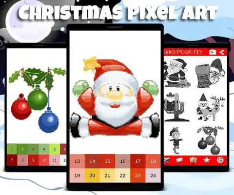 Play Santa Claus Pixel Art: Christmas Color By Number