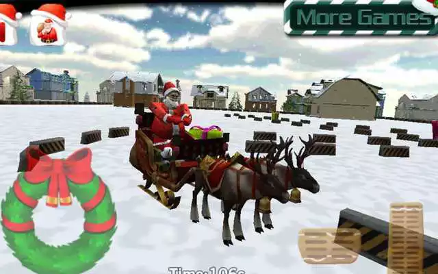 Play Santa Claus Sleigh Parking 3D