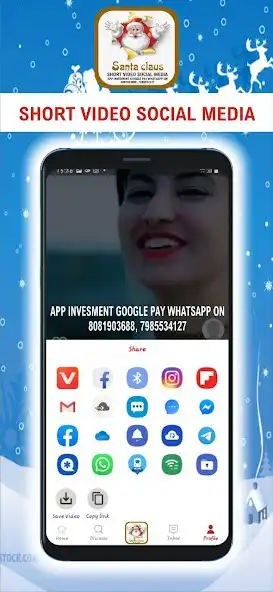 Play Santa Claus video app  and enjoy Santa Claus video app with UptoPlay