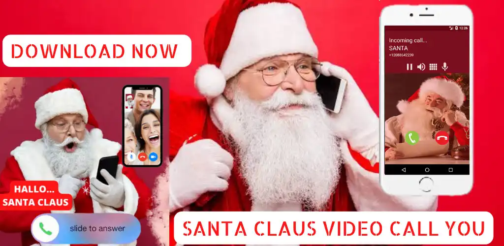 Play SANTA CLAUS VIDEOCALL YOU as an online game SANTA CLAUS VIDEOCALL YOU with UptoPlay