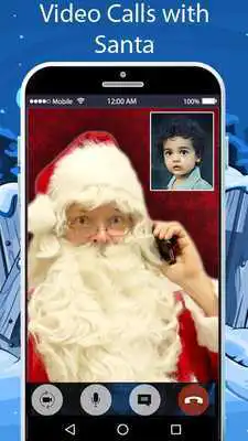Play Santa Claus Video Live Call