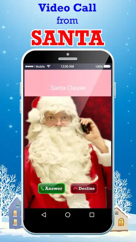 Play Santa Claus Video Live Call