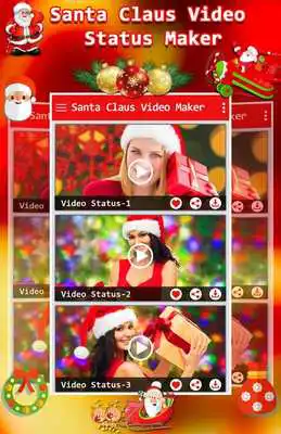 Play Santa Claus Video Status Maker - Editor , Creator