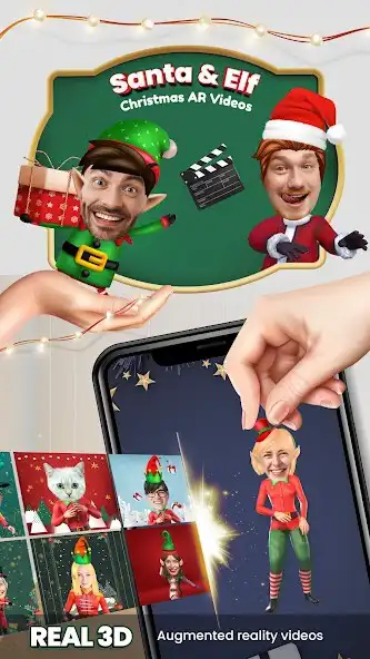 Play Santa  Elf Christmas AR video  and enjoy Santa  Elf Christmas AR video with UptoPlay