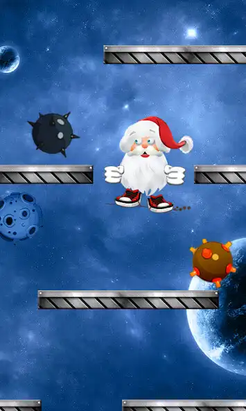 Play Santa Fall Down as an online game Santa Fall Down with UptoPlay