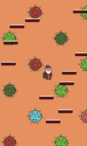 Play Santa Jump 2020 as an online game Santa Jump 2020 with UptoPlay