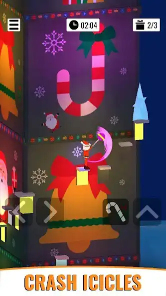 Play Santa Jump: Puzzle Jumper Game as an online game Santa Jump: Puzzle Jumper Game with UptoPlay
