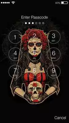 Play Santa Muerte Screen Lock  Wallpaper