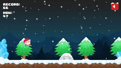 Play Santa Pixel Run as an online game Santa Pixel Run with UptoPlay