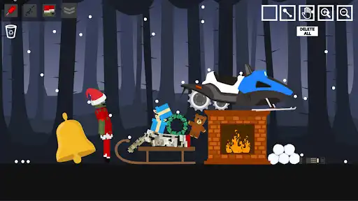 Play Santa Ragdoll Playground: Skeleton Apocalypse as an online game Santa Ragdoll Playground: Skeleton Apocalypse with UptoPlay