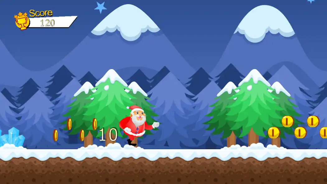 Play Santa Run as an online game Santa Run with UptoPlay