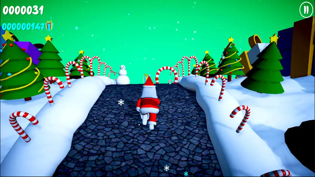 Play Santa Run: Xmas Santa Runner as an online game Santa Run: Xmas Santa Runner with UptoPlay