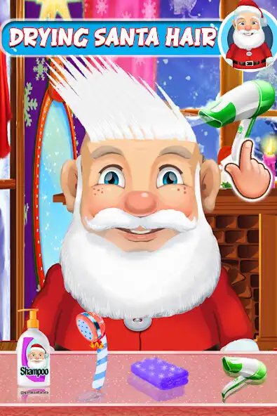 Play Santa Shave Christmas Games as an online game Santa Shave Christmas Games with UptoPlay