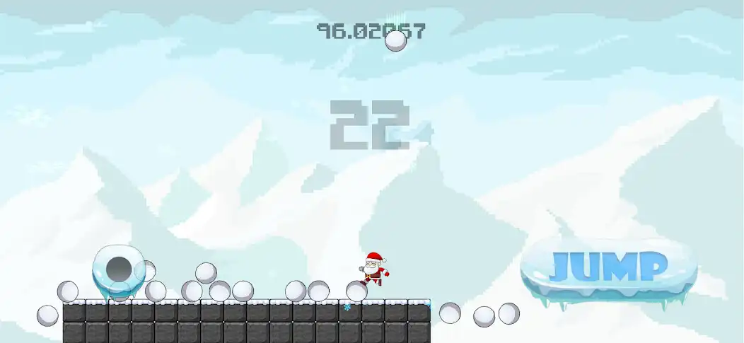 Play Santa Snow Dodge as an online game Santa Snow Dodge with UptoPlay