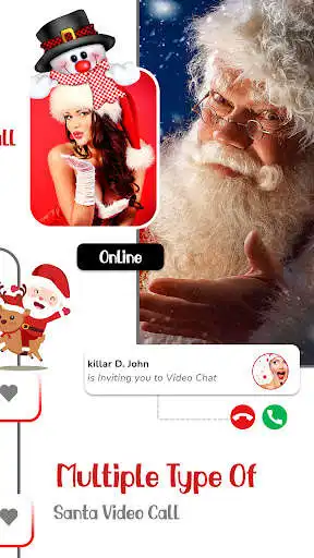 Play Santa Video Call - Christmas as an online game Santa Video Call - Christmas with UptoPlay
