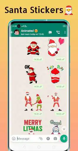 Play Santa Xmas - Animated Stickers  and enjoy Santa Xmas - Animated Stickers with UptoPlay