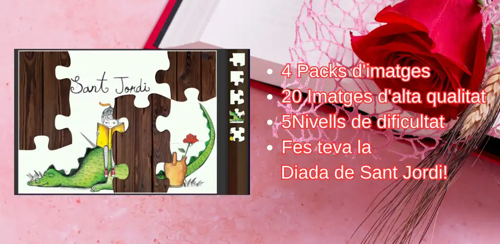 Play Sant Jordi Puzle  and enjoy Sant Jordi Puzle with UptoPlay